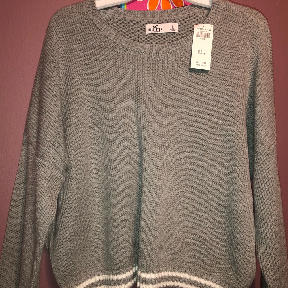 Tipped Crewneck Sweater